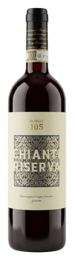 Botella de Chianti Riserva, Borgo 105